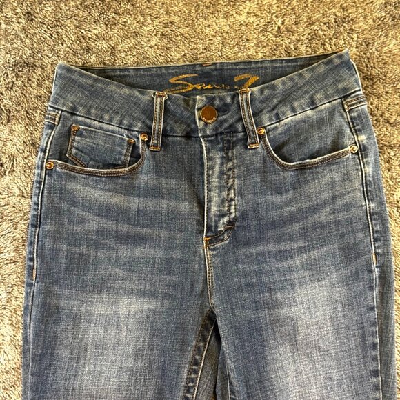 Seven7 Tummyless High Rise Skinny Jeans Sz 6 - Picture 3 of 11